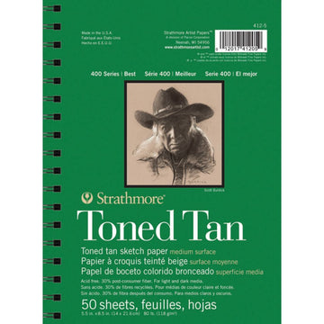 Strathmore 400 Series Toned Tan Warm Tan Smooth 118 GSM
