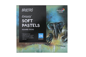 brustro artists soft pastel square sticks 24 Shades