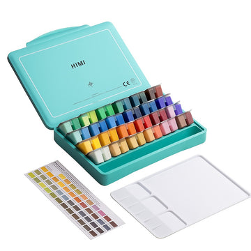 Himi Gouache Paint Twin Cup Set - 12 G x 48 Colours