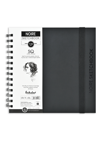 SCHOLAR Noire Sketch Book 130 Gsm