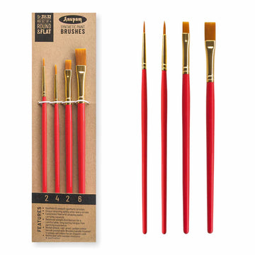 Anupam Round and Flat Synthetic Mix Painting Brush