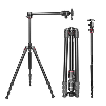 DIGITEK Foldable Aluminum Tripod Cum Monopod with Swivel Pan Head