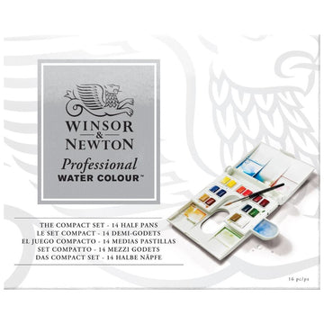 Winsor & Newton Professional Water Colour - The Compact Set – 14 Half Pans