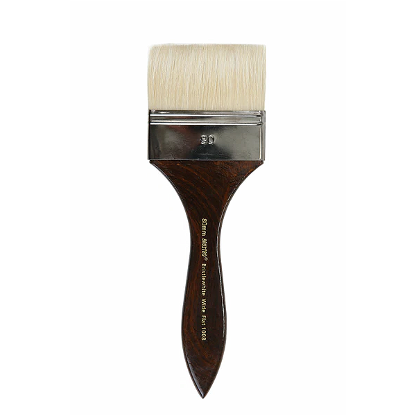 Brustro Artists Bristlewhite Flat Brush Series 1008 - Wide Brush, Size - 80mm