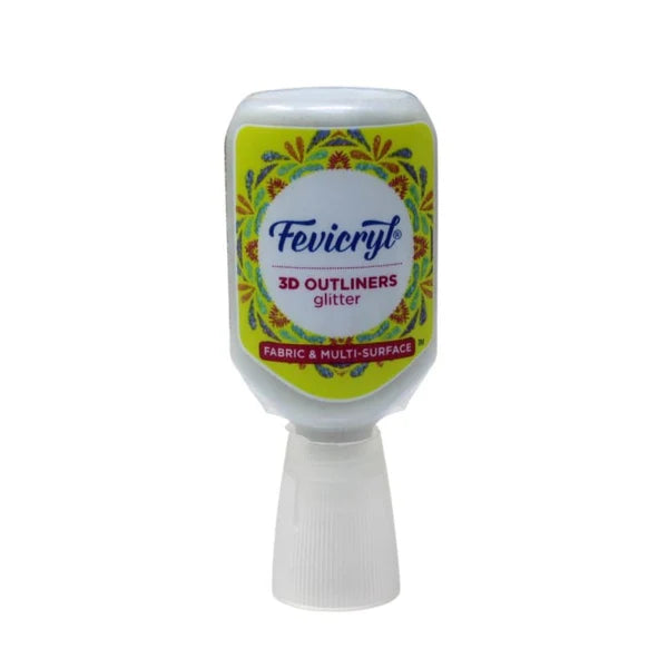 Acrilyic Outliners Fevicryl 3D Outliners glitter 20ml – Wrap and woof