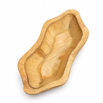 WOODEN STAR BOWL FOR CANDLE MAKING (8X4 INCHES