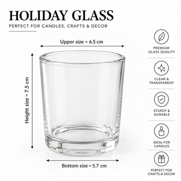 CANDLE HOLIDAY JAR PACK OF 6PC