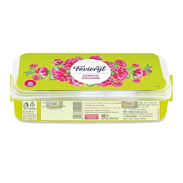 Fevicryl Acrylic Colours Sunflower Kit 10 Colours x 15 ml