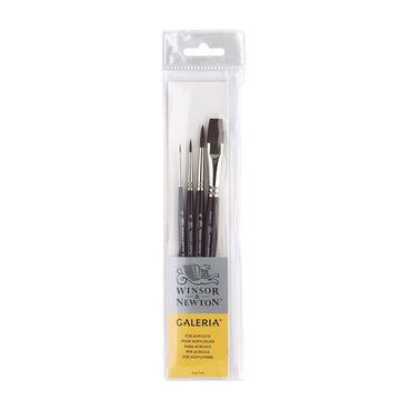 Winsor & Newton Galeria Synthetic Hair Brush - Assorted Set- Long Handle