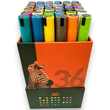 Ulebbe Color Acrylic Marker Set of 36
