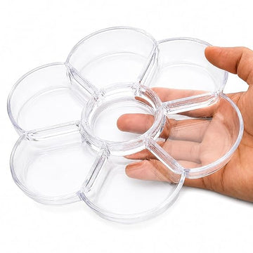 Wrap & woof Transparent Flower Shape Paint Palette