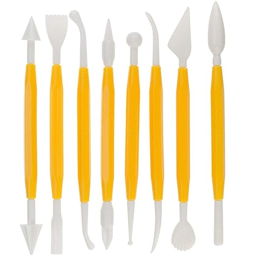 Plastic Ceramic Pottery Tools Set Of 8