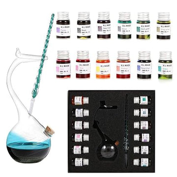 Wrap & woof Glass Dip Ink Pen Set