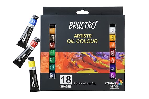 BRUSTRO Artists ’ Oil Colour Set of 18 Shades
