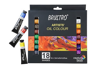 BRUSTRO Artists ’ Oil Colour Set of 18 Shades