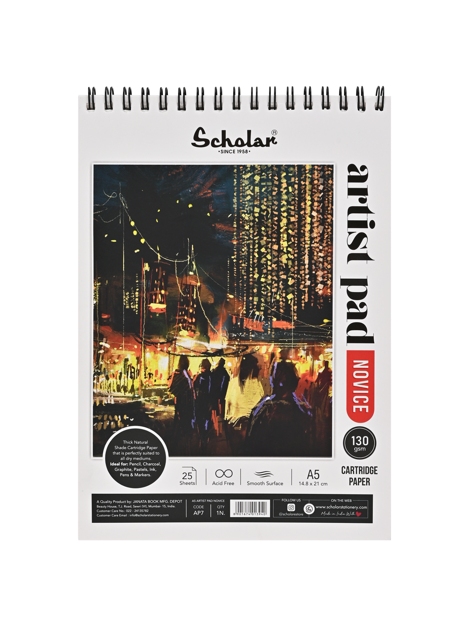 Scholar Novice 130 Gsm Artist Pad