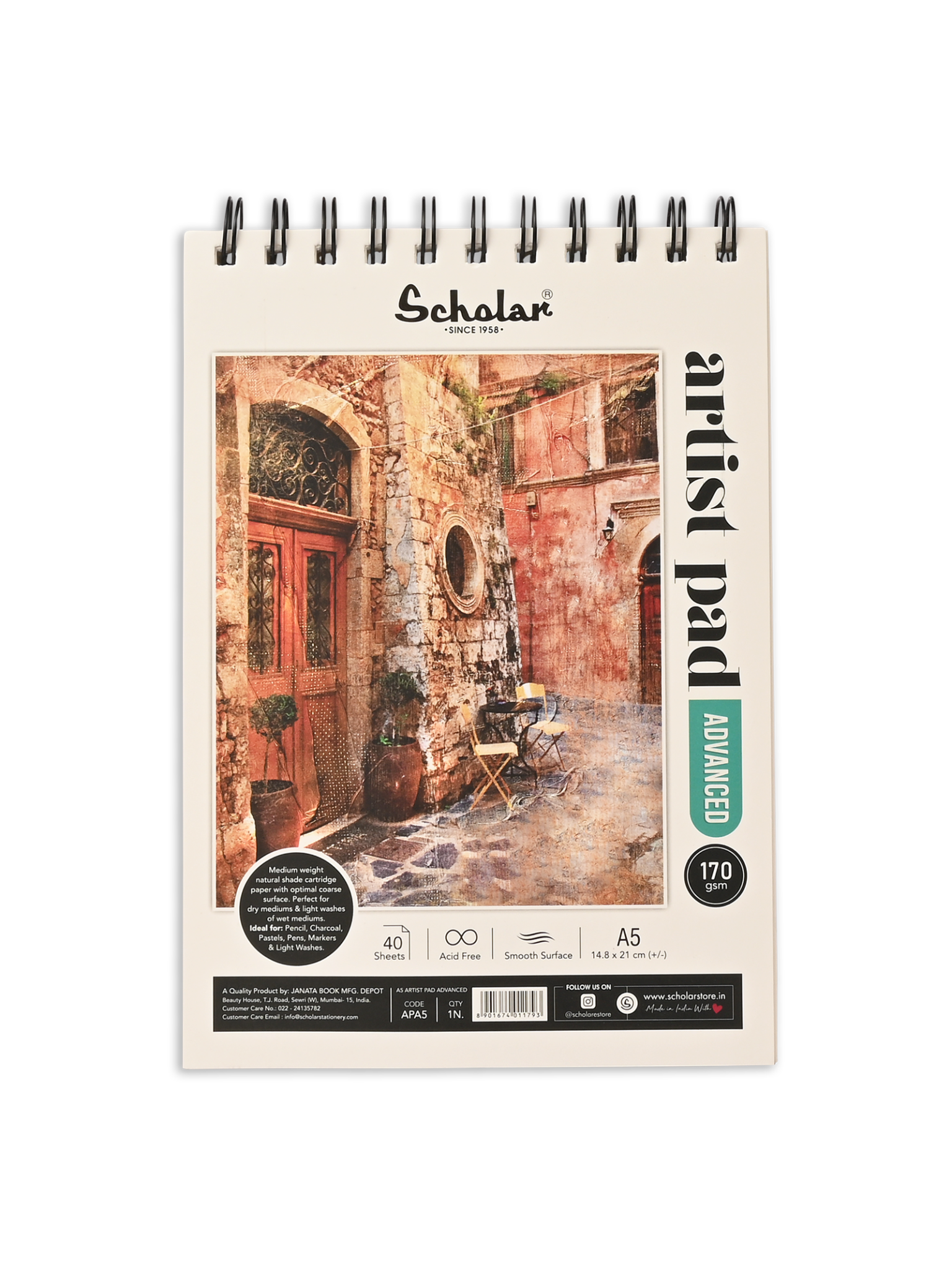 Scholar Artist Pad – Advanced 40 Sheets - 170 Gsm