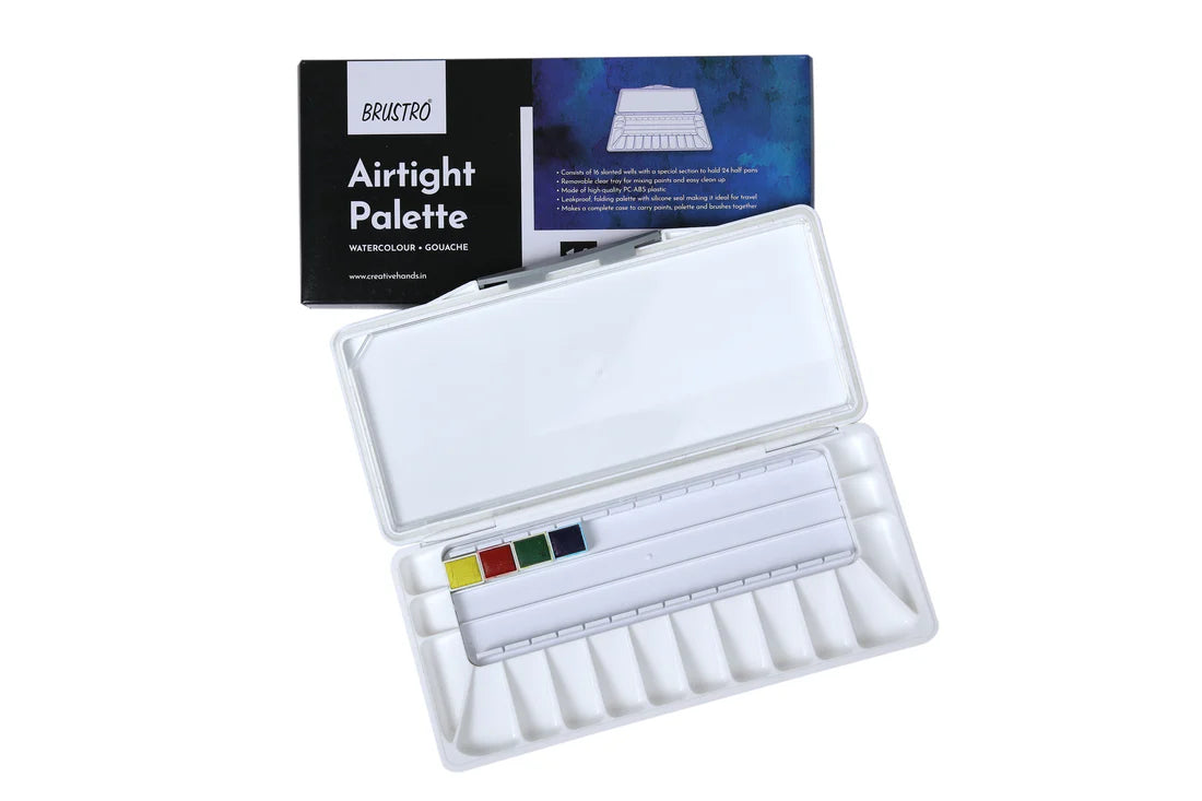 BRUSTRO Artists’ AIRTIGHT Palette 16 Wells