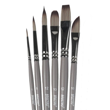 BRUSTRO VelveTouch Artist Brushes Set of 6