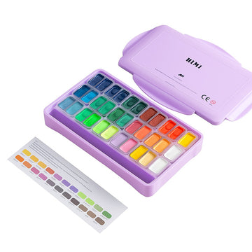 Himi Gouache Paint Twin Cup Set - 12 G x 36 colours