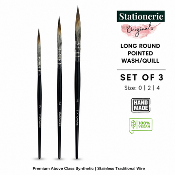 Stationerie Round Pointed Calligraphy Quill Set Of 3