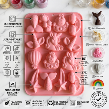 6619 Unicorn rice mould