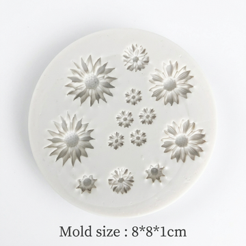 13 Cavity 3D Flower Handmade Mould