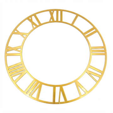 Acrylic Golden Acrylic Roman Numbers for Clock for Resin Digits for Clock Making in Resin Art, MDF Craft, Decoupage Craft, DIY Craft