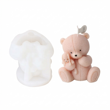 Cute Teddy Bear Candle Handmade Mould (HM0062)