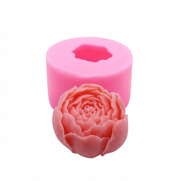 3D Peony Flower Candle Handmade Mould (hm0109