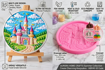 CASTLE Mould for Resin & Concrete Art
