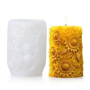 HBR384 flower pillar Candle Mould