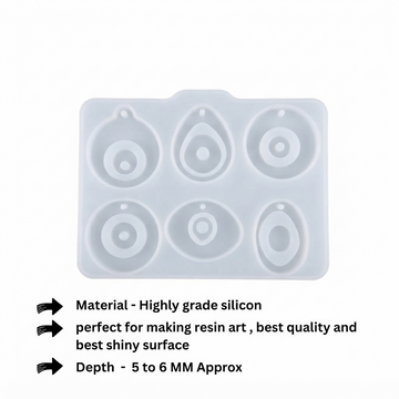 6 CAVITY EVIL EYE MOLD