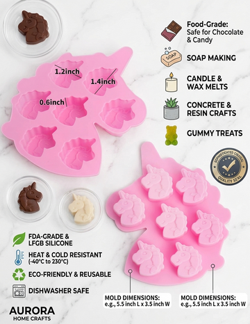 J156232 7 CAVITY UNICORN MOLD/MOULD