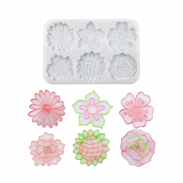 SM0888 FLOWERAL KEY CHAIN MOULD/MOLD