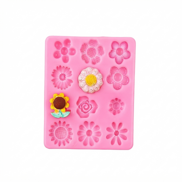 hbr3852 12cavity flower candle mould/mold