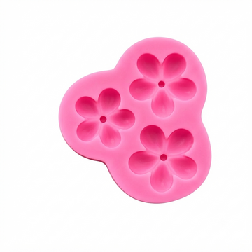 3 Cavity Candle Flower Mould hbr3925