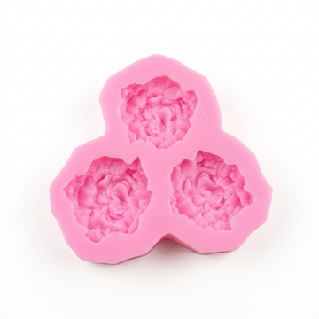 HBR3930 3 CAVITY PINK FLOWER MOULD