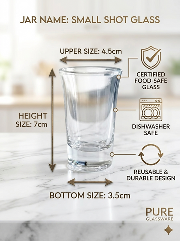 CANDLE SMALL SHOT GLASS JAR PACK 10PC