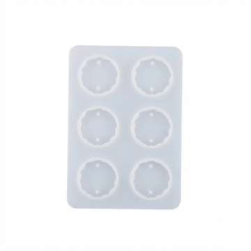 6 CAVITY ROUND AGATE MOULD/MOLD