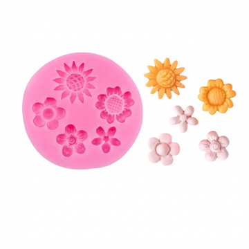 HBR1419 FLOWER PINK MOLD 5 CAVITY