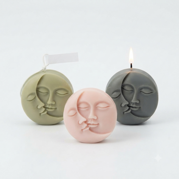 MOON FACE CANDLE MOULD / MOLD
