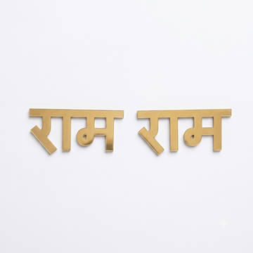 RAM RAM GOLDEN ACRYLIC CUT OUT PACK OF 2 PC