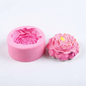 3D Flower Modeling Fondant Peony Candle Molds Cake Topper Jello Chocolate Silicone Molds Handmade Craft Soap