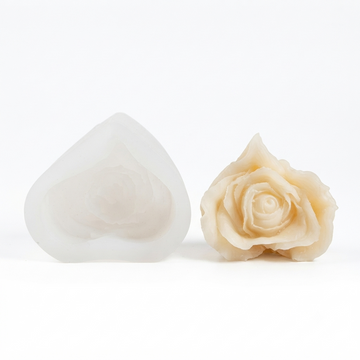 Heart Shape Rose Flower Soap & Candle Handmade Mould (hm0125)