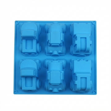 SM1437 6 Cavity Assorted Trucks & Construction Vehicles Mould for DIY Concrete Art, Resin Crafts, Soap Making & Cake Making Silicone Mould