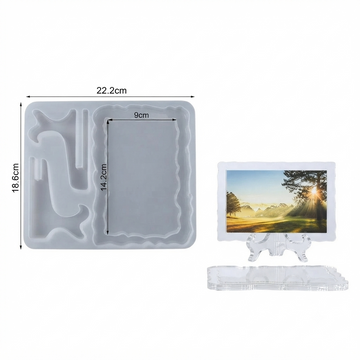 Rectangle Agate Photo Frame & Stand Mould