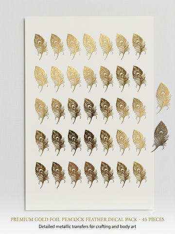 A5 1.5" Mor Pankh Embossed Sticker