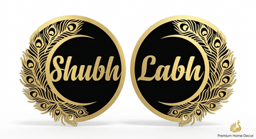 ENGLISH SHUBH LABH IN ACRYLIC CUT OUT