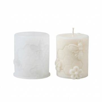 Honeycomb & Bee Theme Candle Mould sm1145